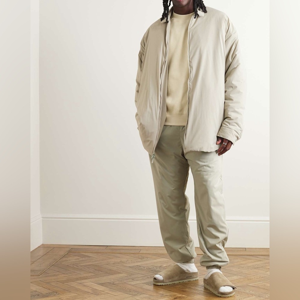 Essentials Fear of God Essentials Padded Nylon Filled Shell Shirt Jacket|NEW/NWT